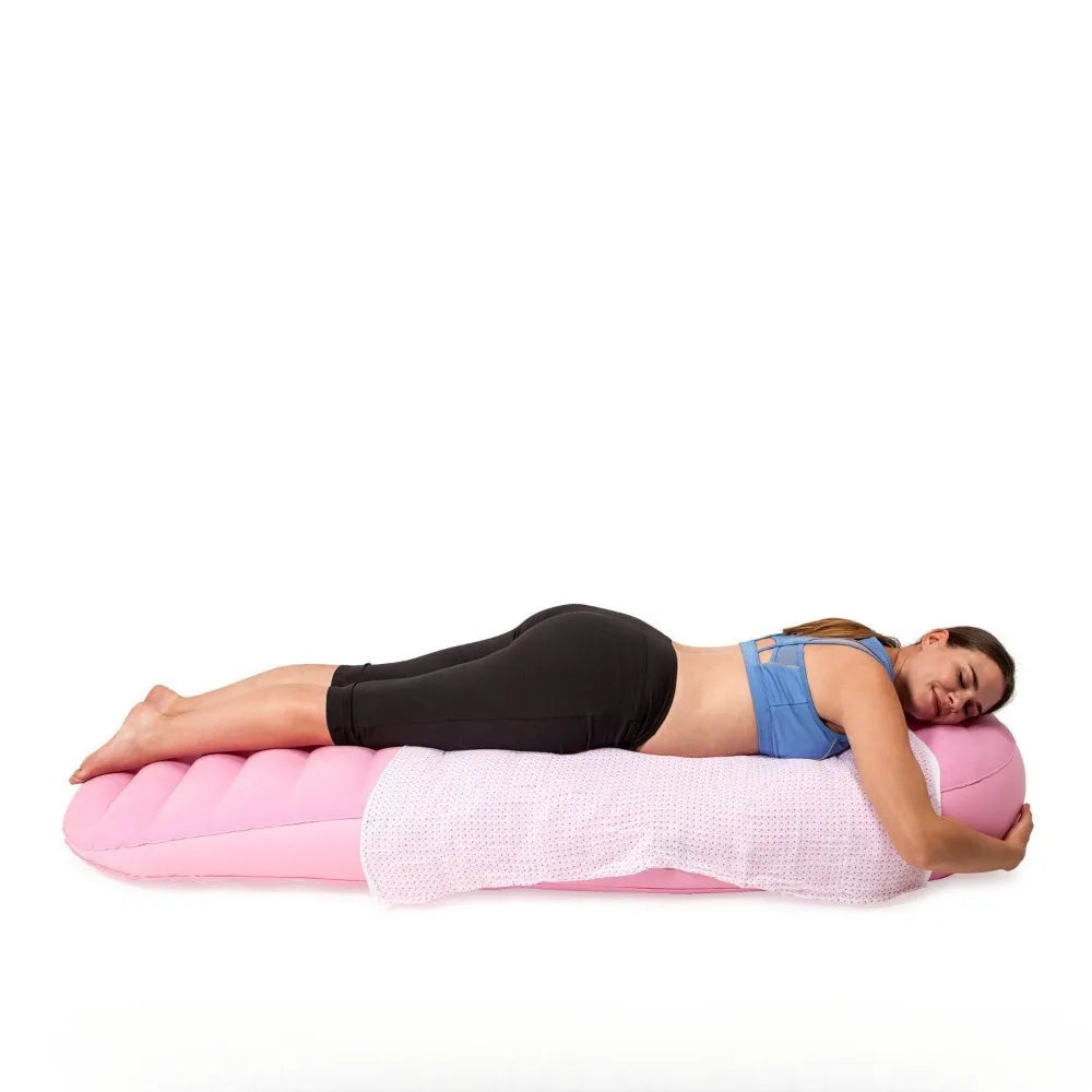With Holes Inflatable Maternity Bed Foldable Adjustable Firmness Maternity Sleeping Mat Includes Air Pump