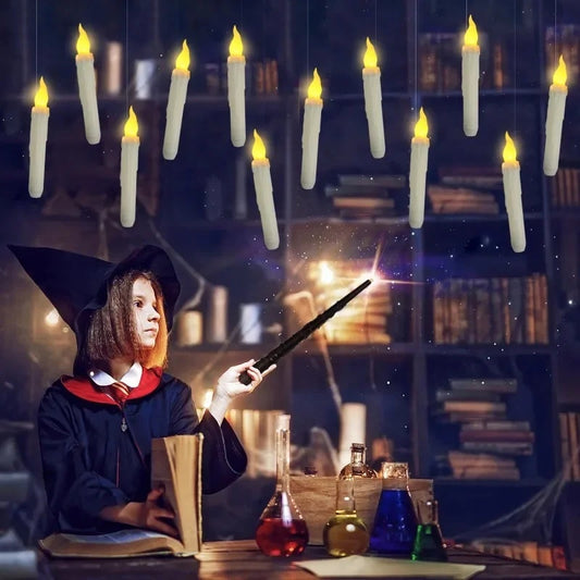 12pc Floating Halloween LED Candle Kit