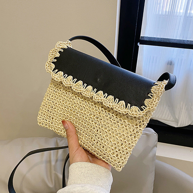 Straw Style Crossbody Bag