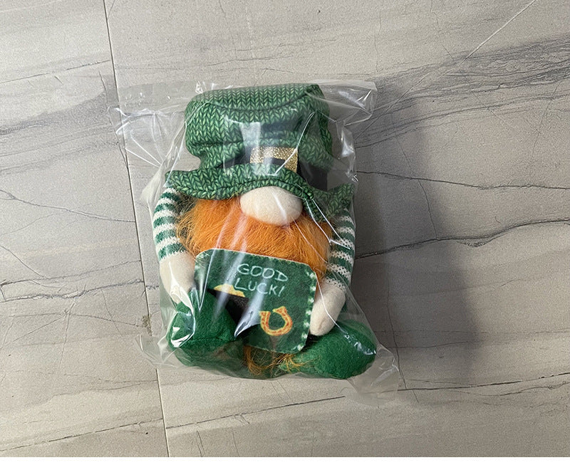 St Patrick's Day Decoration Supplies Irish Day Faceless Doll