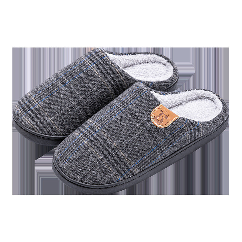 #43 - Cotton Men's Plaid Slippers