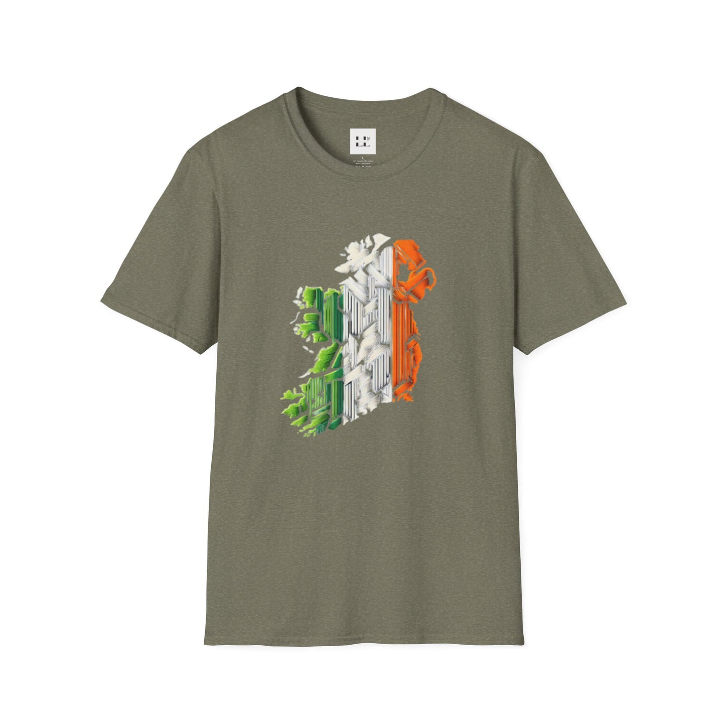 Ireland Map Unisex Softstyle T-Shirt - St. Patrick's Day Gift