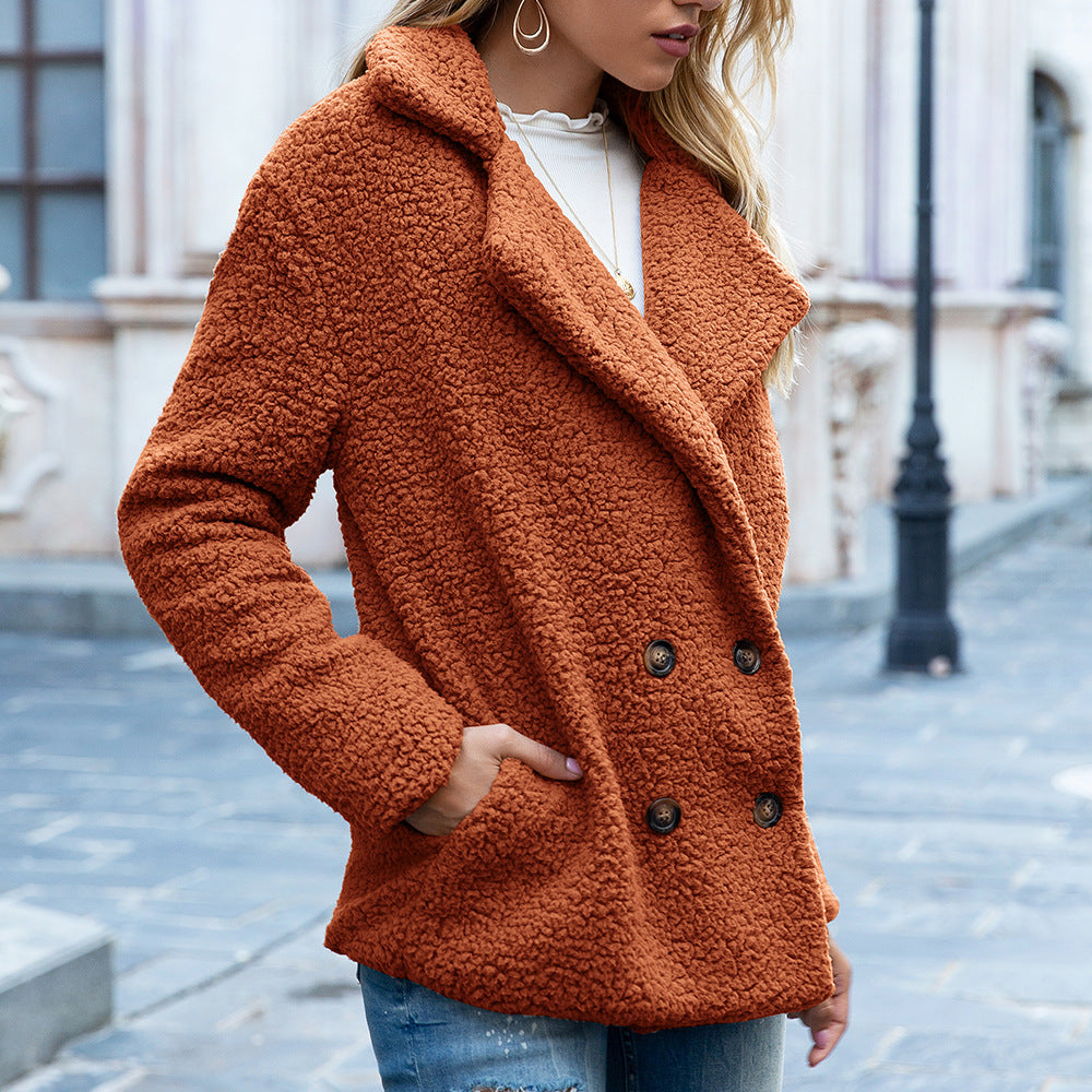 Dreamy Plush Lapel Coat
