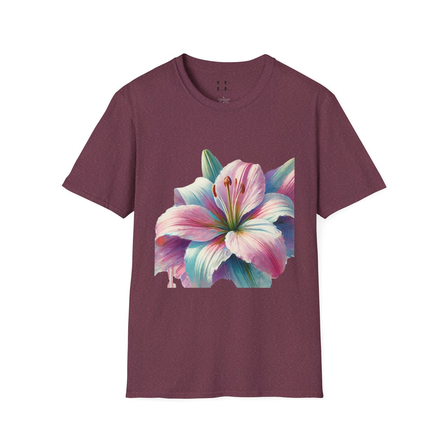 Vibrant Pastel Lily T-Shirt - Perfect for Spring and Summer Celebrations & Gift