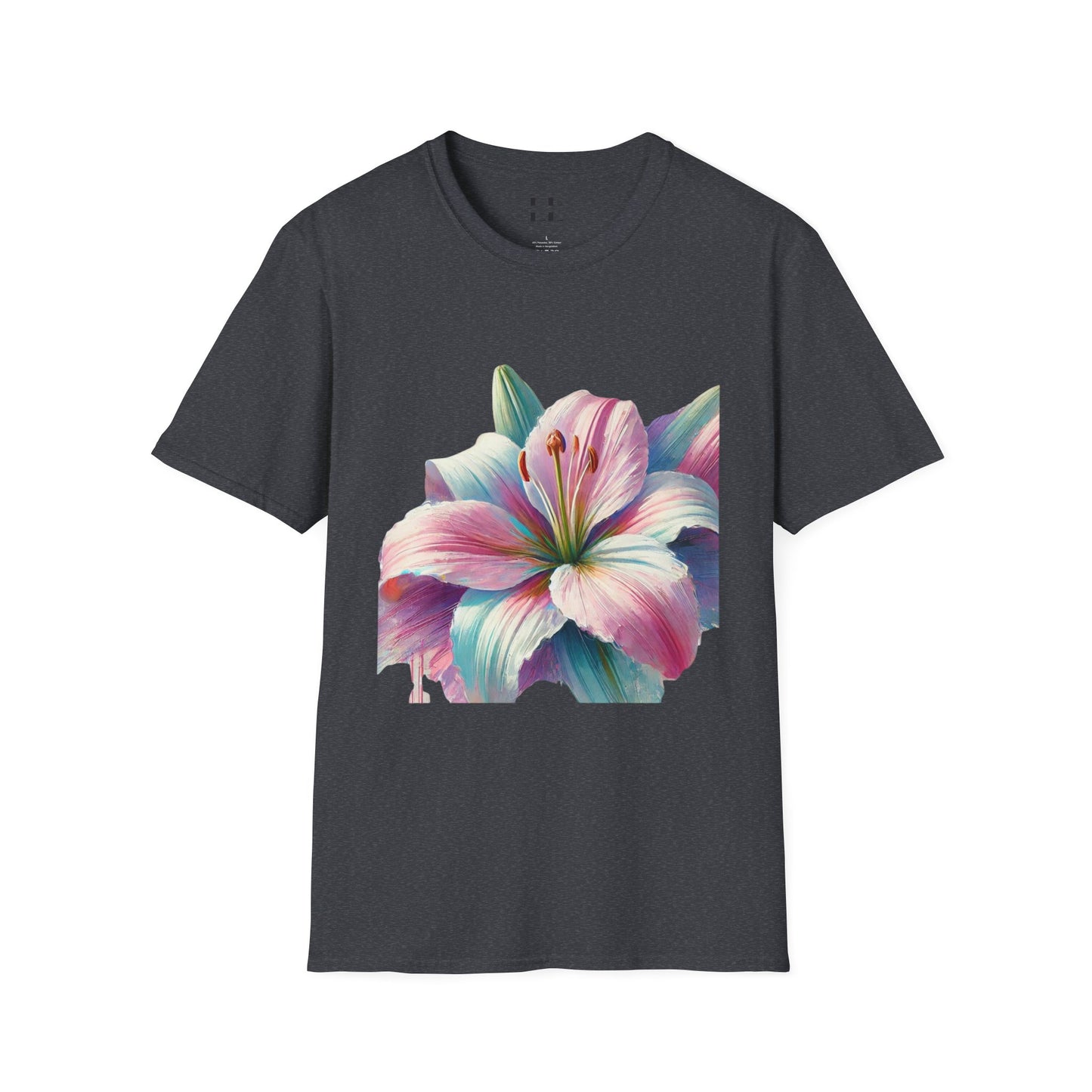 Vibrant Pastel Lily T-Shirt - Perfect for Spring and Summer Celebrations & Gift