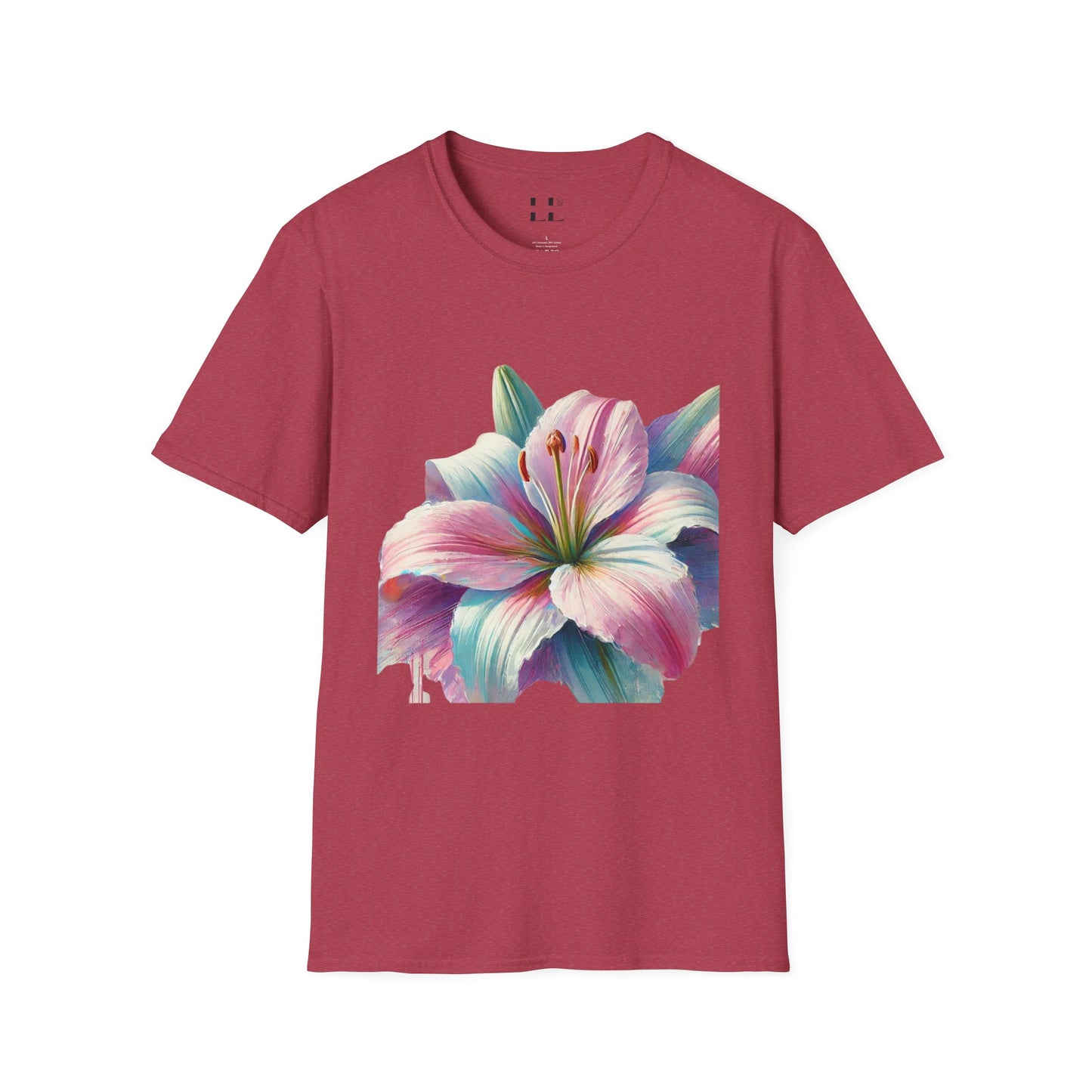 Vibrant Pastel Lily T-Shirt - Perfect for Spring and Summer Celebrations & Gift