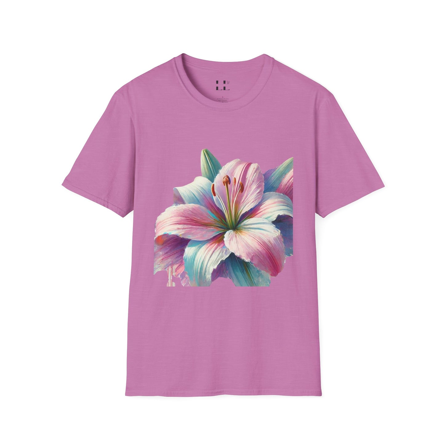 Vibrant Pastel Lily T-Shirt - Perfect for Spring and Summer Celebrations & Gift