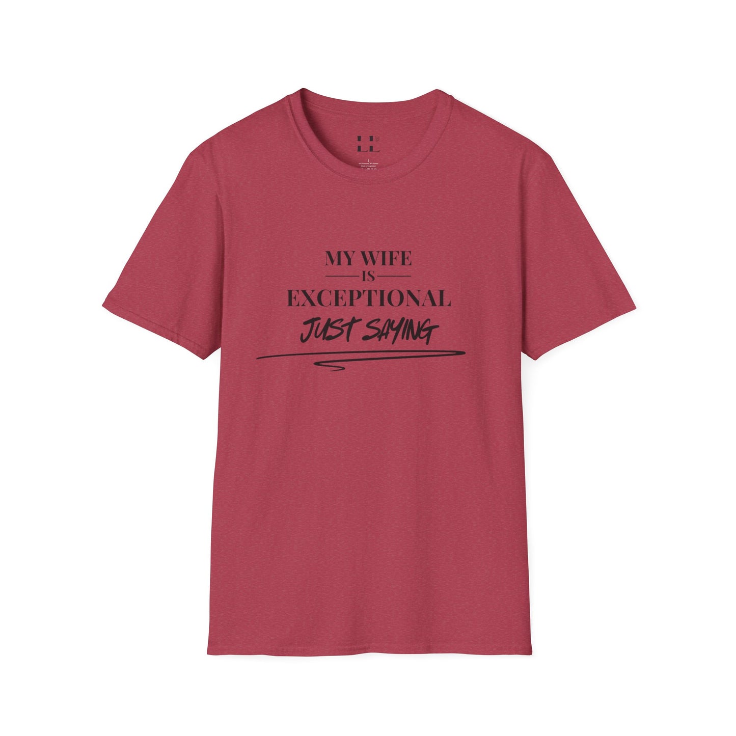 Exceptional Wife T-Shirt - Unisex Softstyle Tee - Black Print