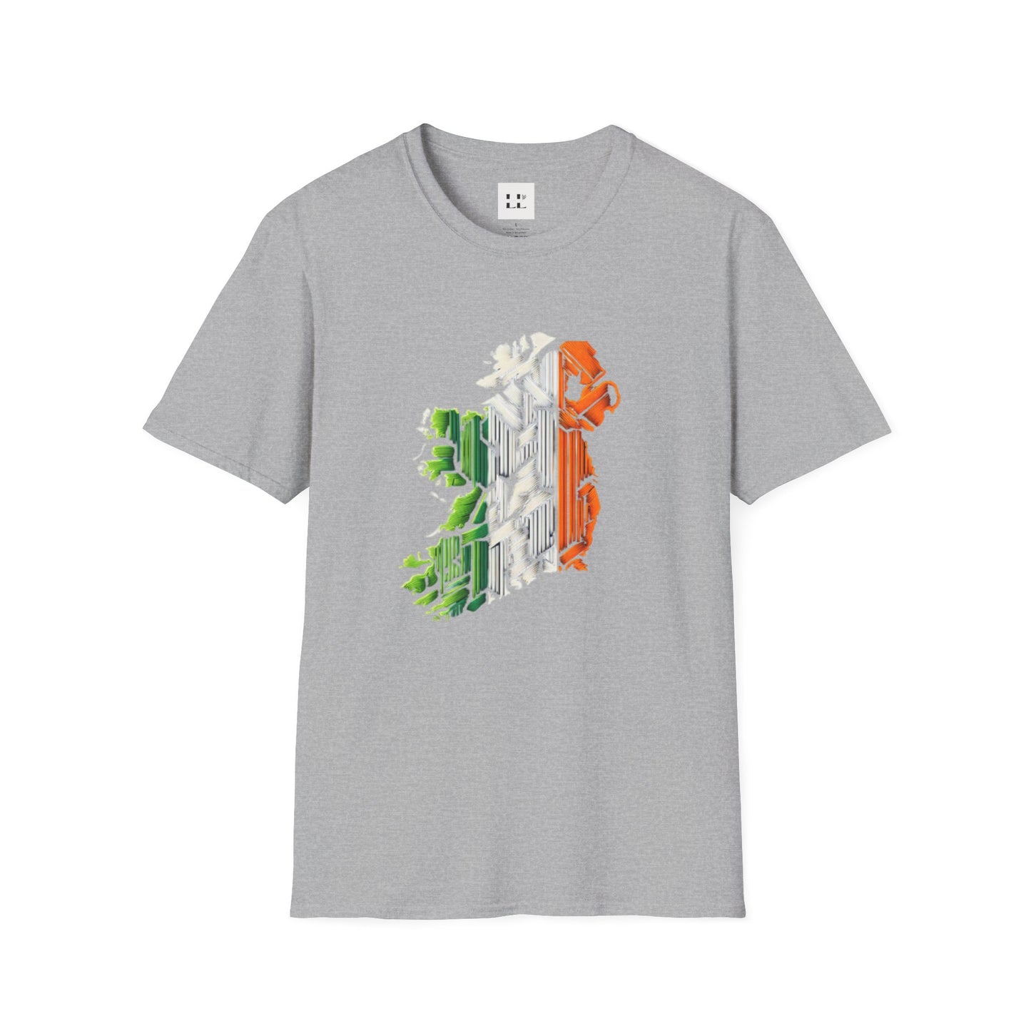 Ireland Map Unisex Softstyle T-Shirt - St. Patrick's Day Gift