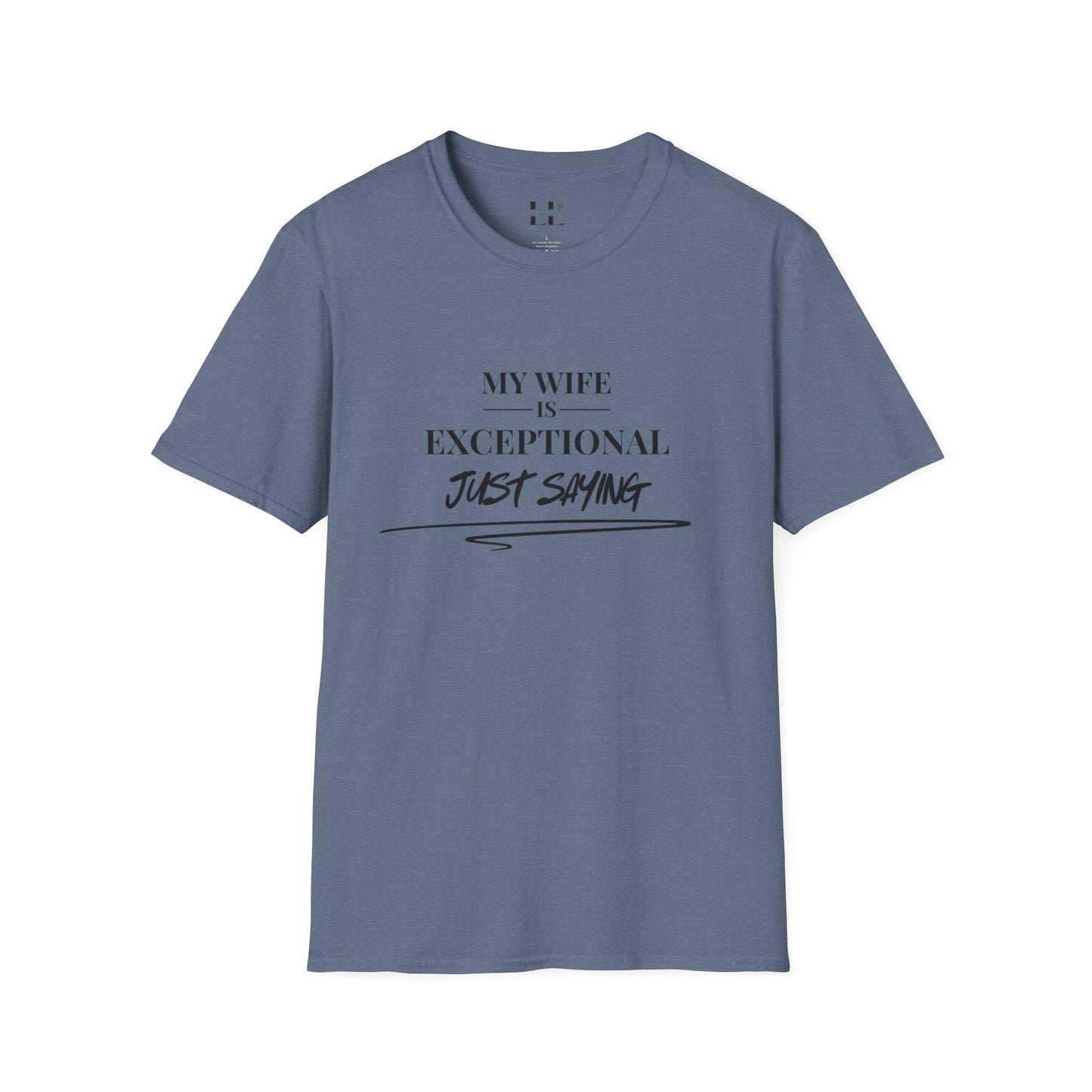Exceptional Wife T-Shirt - Unisex Softstyle Tee - Black Print