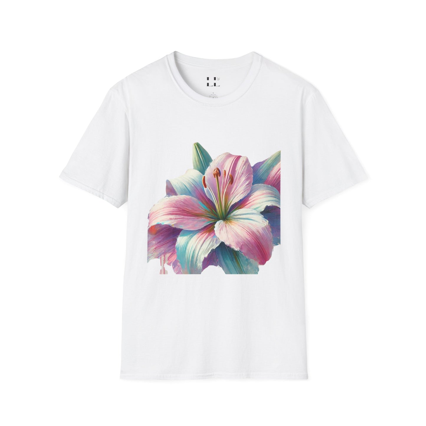 Vibrant Pastel Lily T-Shirt - Perfect for Spring and Summer Celebrations & Gift