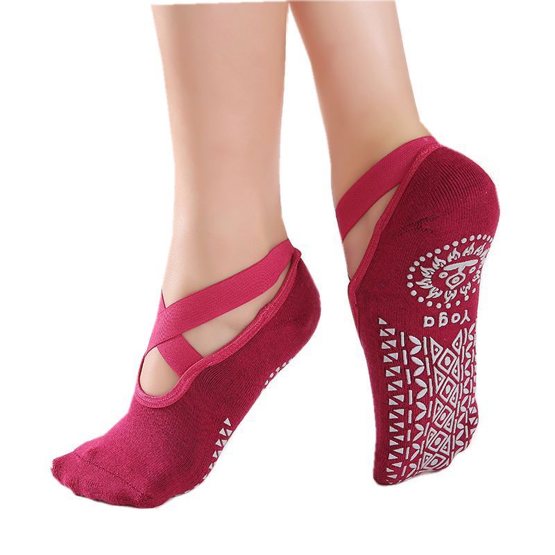 Grip-Perfect Cross Belt Yoga Socks