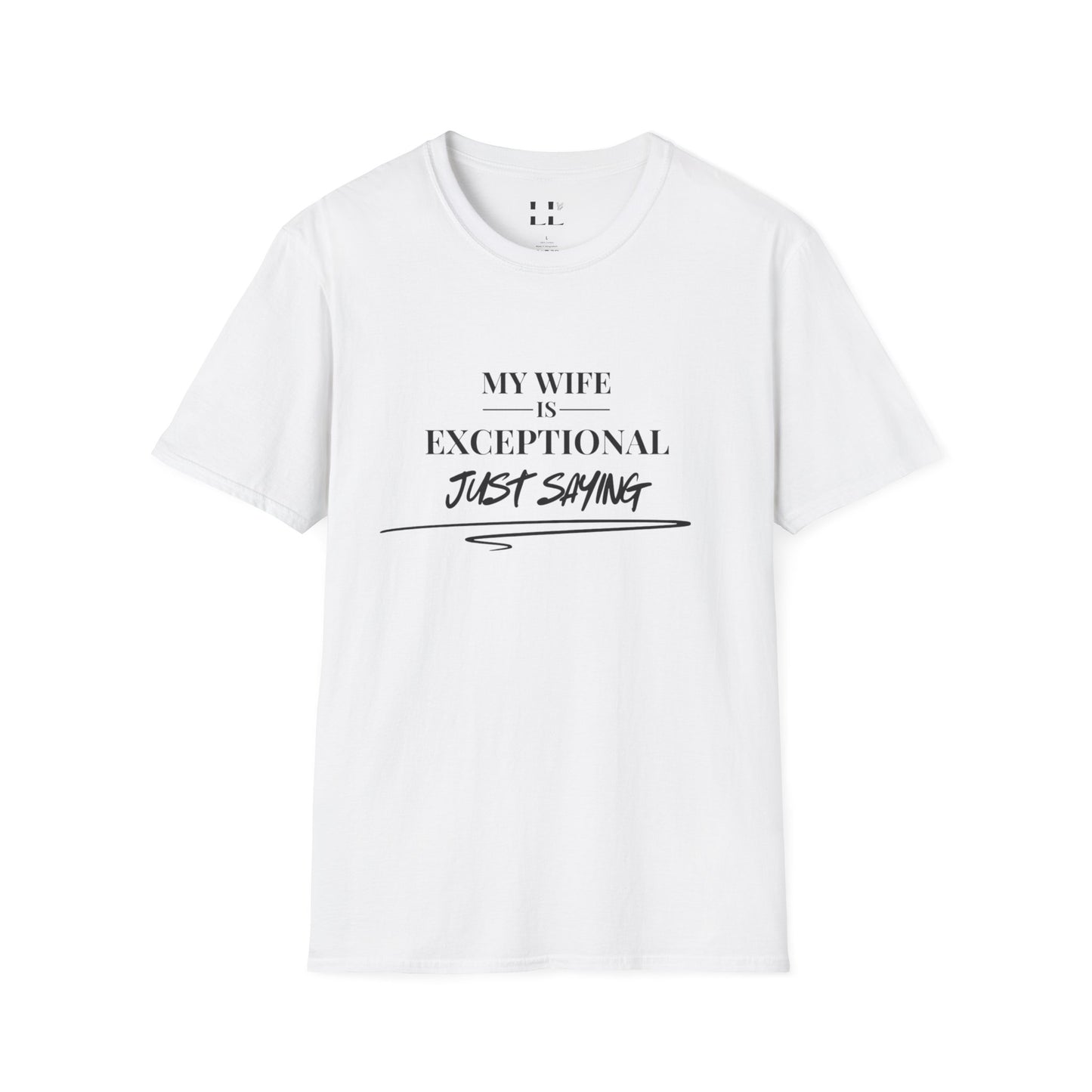 Exceptional Wife T-Shirt - Unisex Softstyle Tee - Black Print