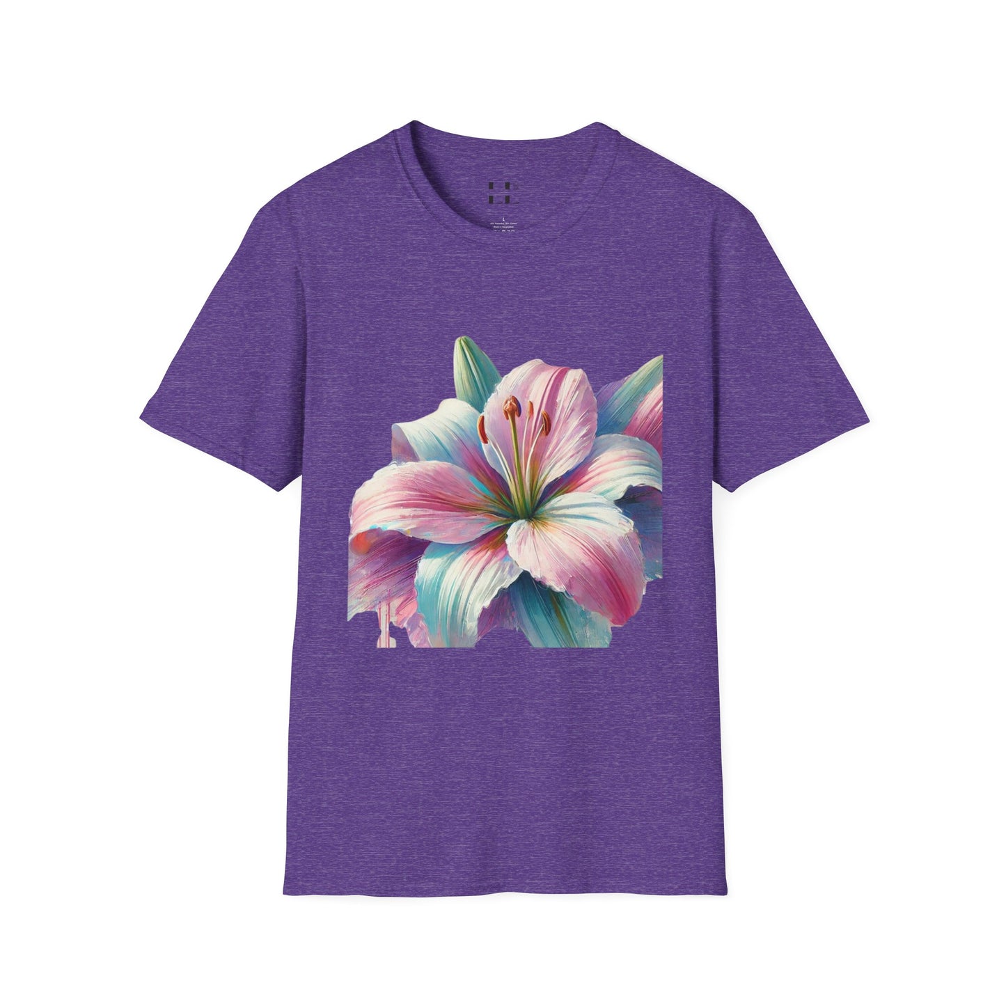 Vibrant Pastel Lily T-Shirt - Perfect for Spring and Summer Celebrations & Gift