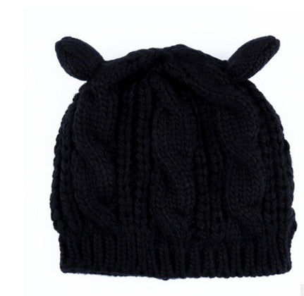 Knit Cat Ear Beanie