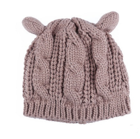 Knit Cat Ear Beanie