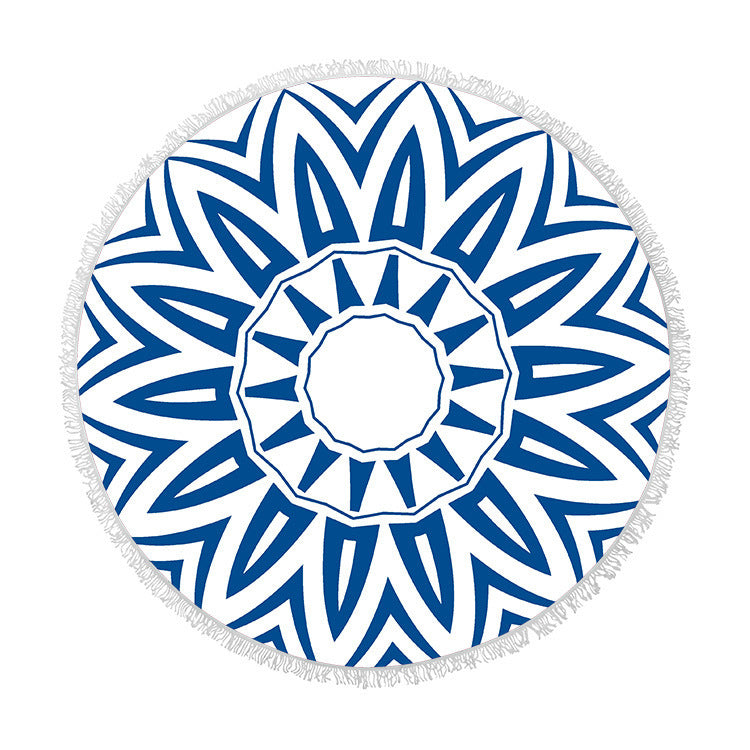 Round Fringed Beach Towel