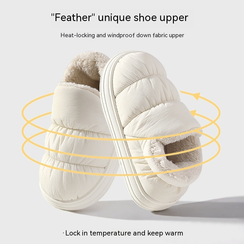 #35 - Ankle Wrap Cotton Slippers Women's Winter