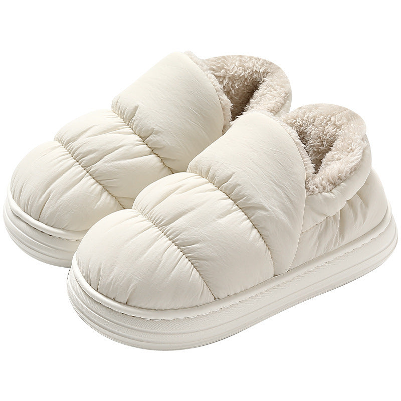 #35 - Ankle Wrap Cotton Slippers Women's Winter