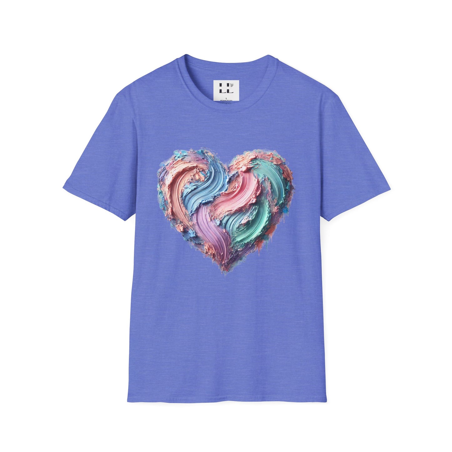 Vibrant Pastel Heart T-Shirt - Perfect for Spring and Summer Celebrations & Gift