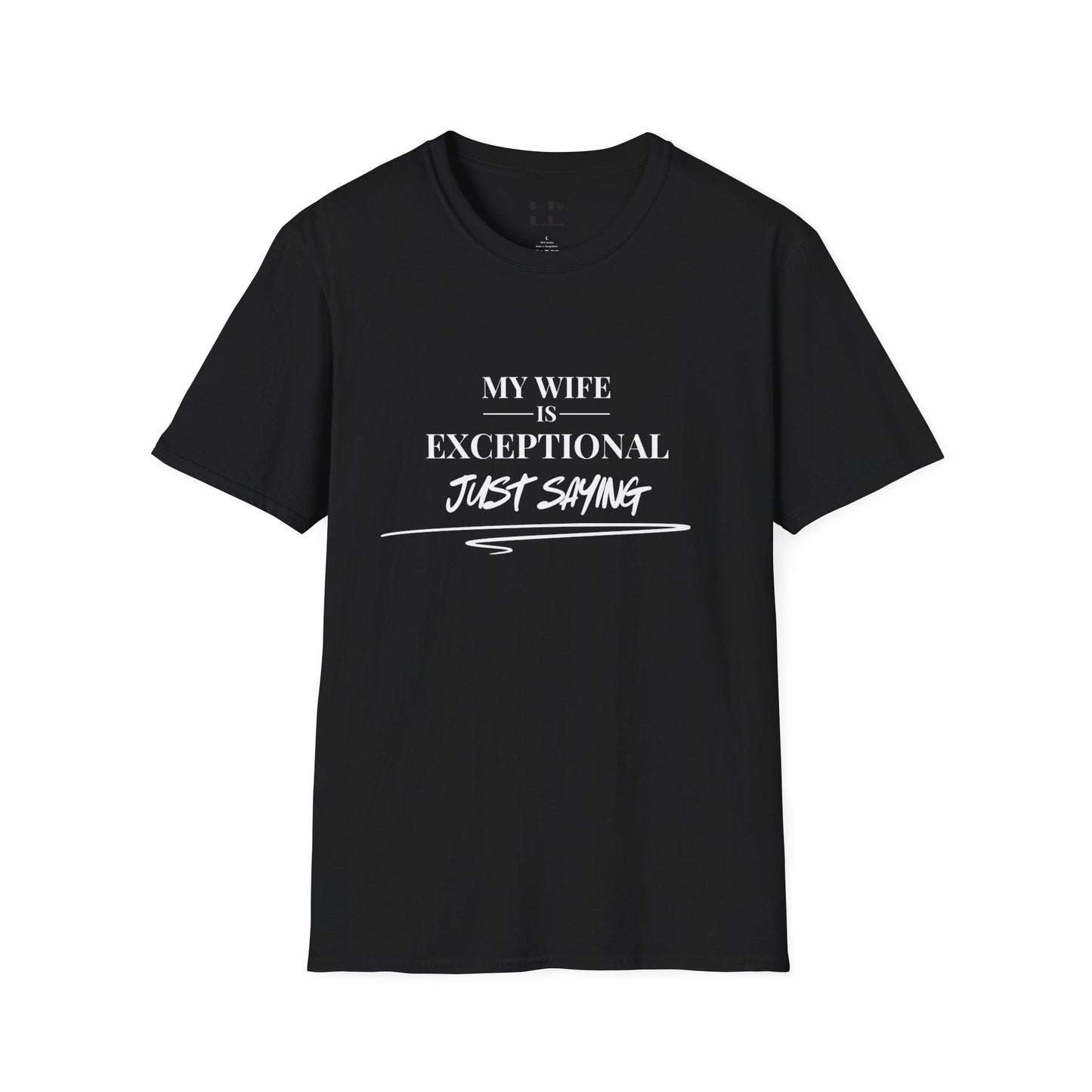 Exceptional Wife T-Shirt - Unisex Softstyle Tee - White Print