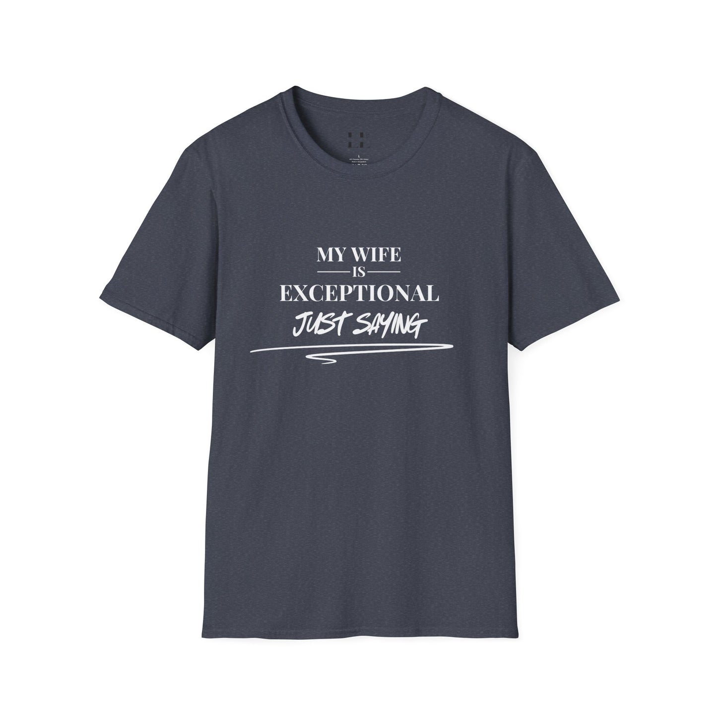 Exceptional Wife T-Shirt - Unisex Softstyle Tee - White Print