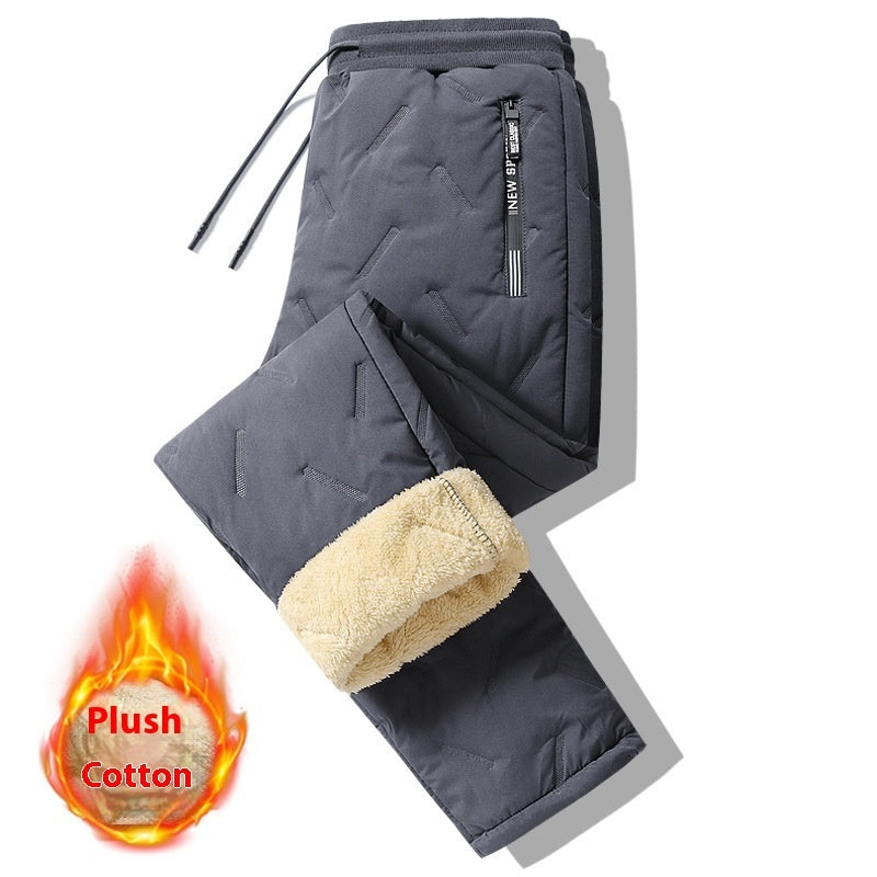Men's Winter Plush Thick Fleece Thermal Pants