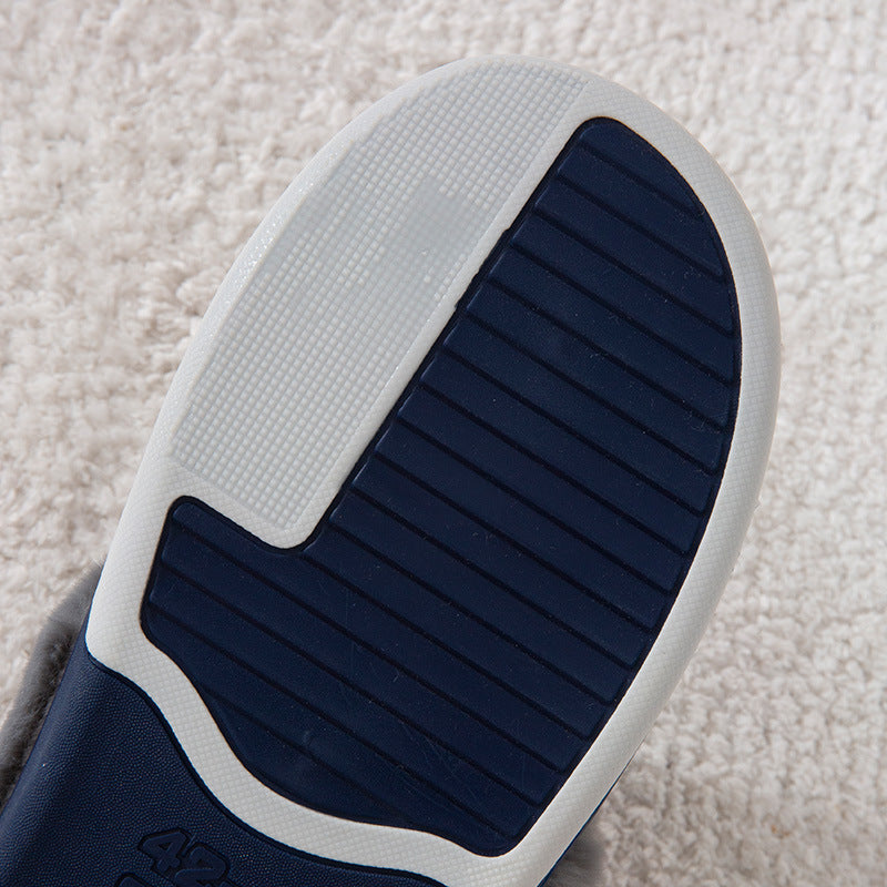 #44 - Men's Winter Slugged Bottom Plush Slippers