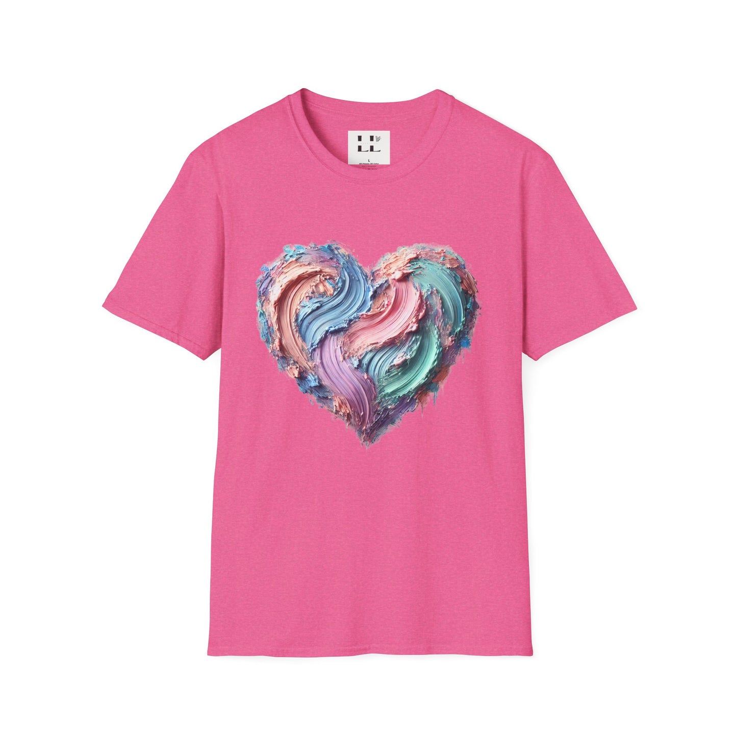 Vibrant Pastel Heart T-Shirt - Perfect for Spring and Summer Celebrations & Gift