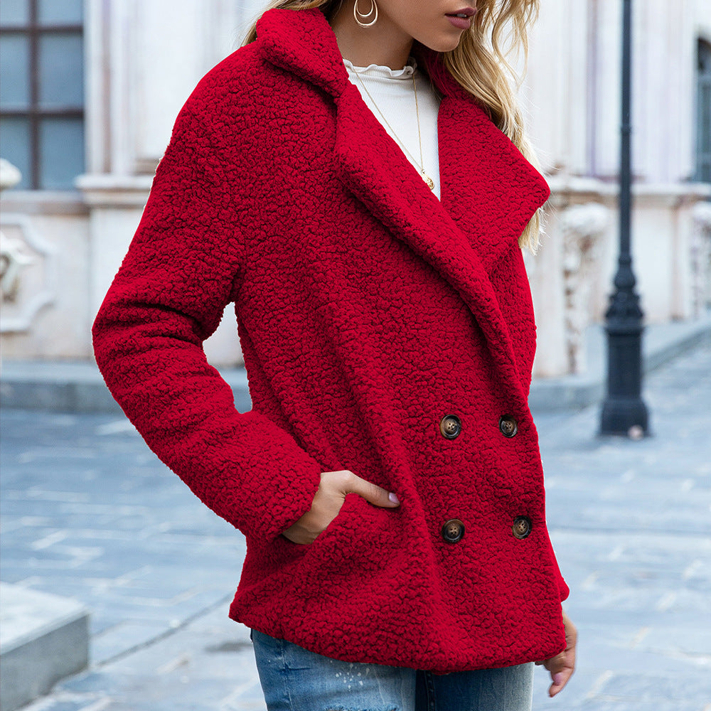 Dreamy Plush Lapel Coat