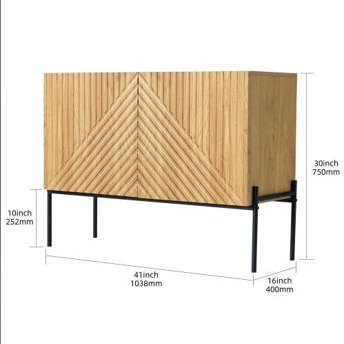 Fiberboard Groove Storage Cabinet