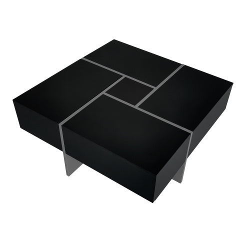 Coffee Table With 4 Hidden Storage Compartments