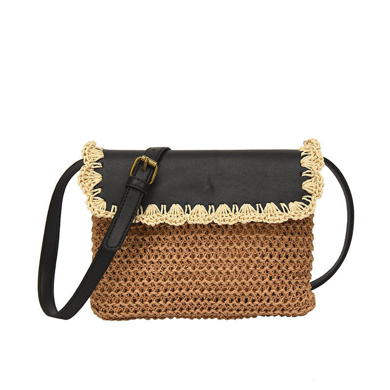 Straw Style Crossbody Bag