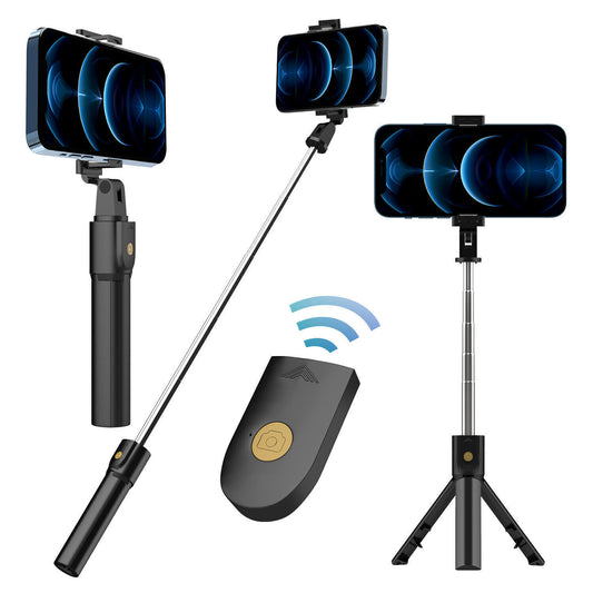 3-in-1 Universal Selfie Stick Tripod Stand For Cell Phone With Bluetooth Remote