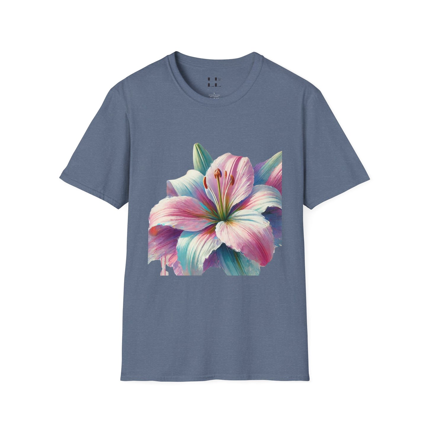 Vibrant Pastel Lily T-Shirt - Perfect for Spring and Summer Celebrations & Gift