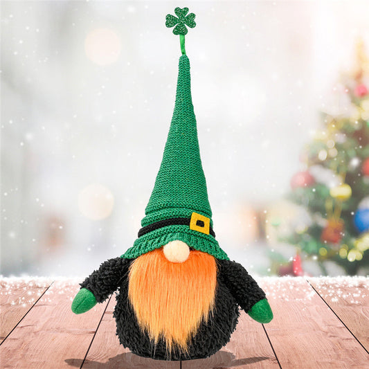 St Patrick's Day Knit Doll