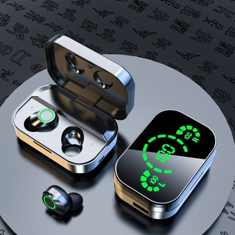 Bluetooth Earbuds with LCD Display Case