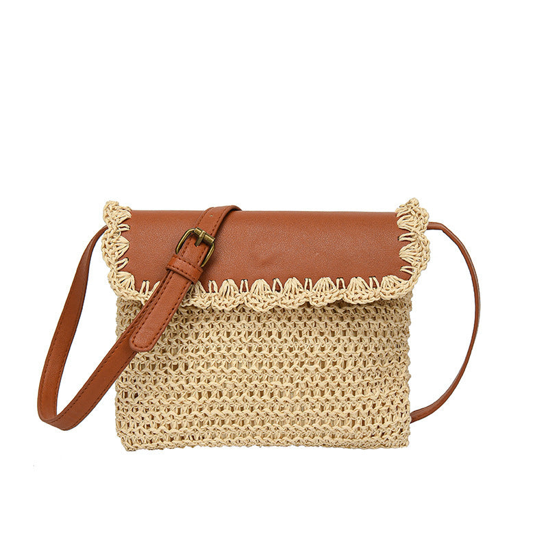 Straw Style Crossbody Bag