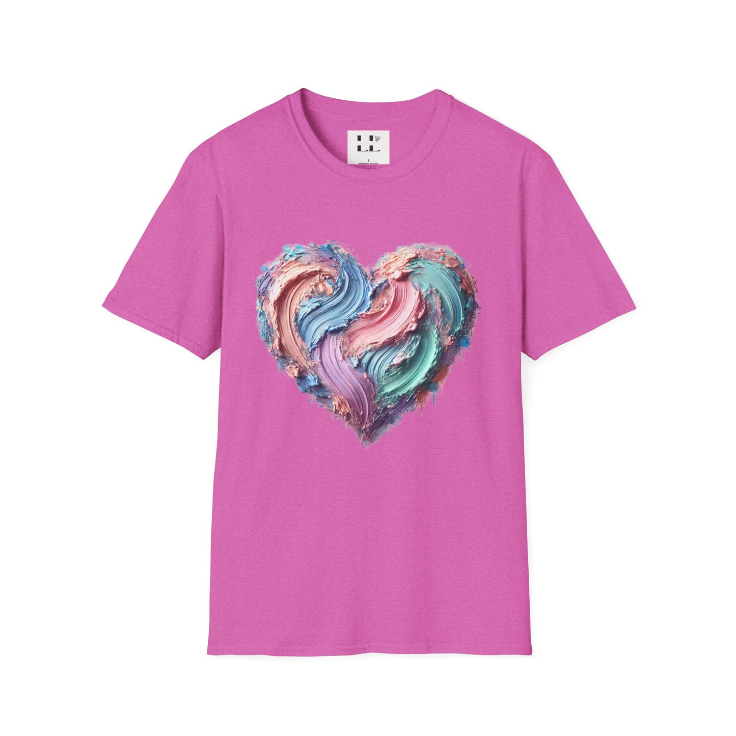 Vibrant Pastel Heart T-Shirt - Perfect for Spring and Summer Celebrations & Gift