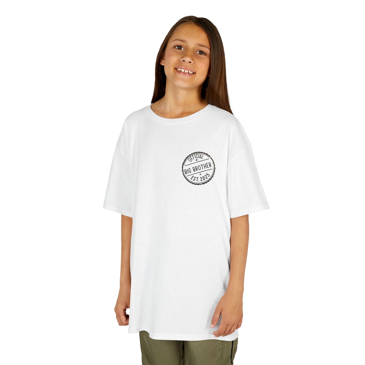 Big Brother Heavy Cotton™ Tee - Comfortable Kids T-Shirt for Special Occasions