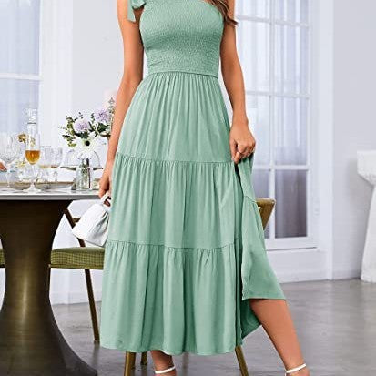Layered Pleated Summer Dress