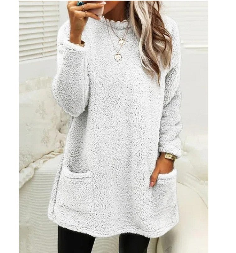 Women’s Oversized Fleece Pullover Sweatshirt