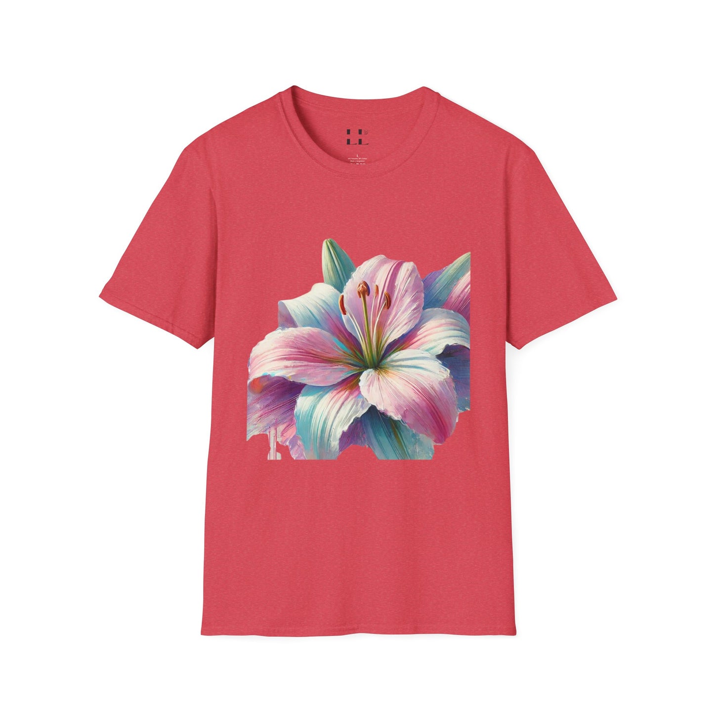 Vibrant Pastel Lily T-Shirt - Perfect for Spring and Summer Celebrations & Gift