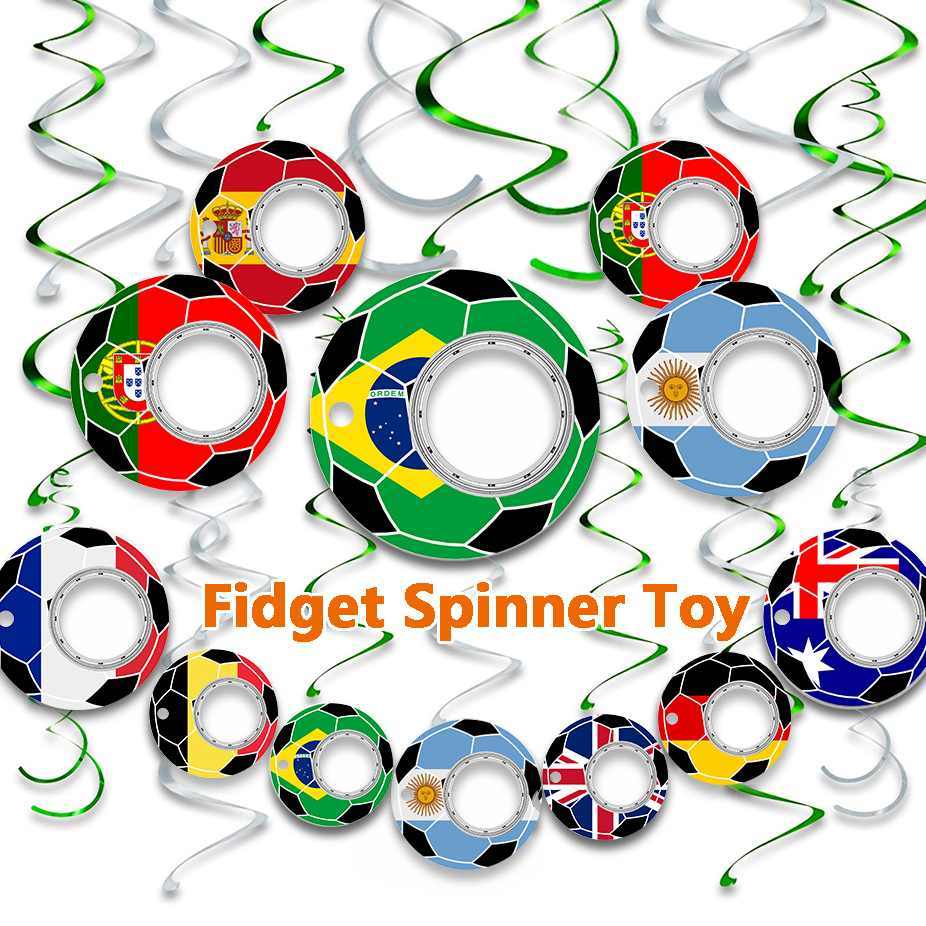 World Cup Fidget Spinner Keychain