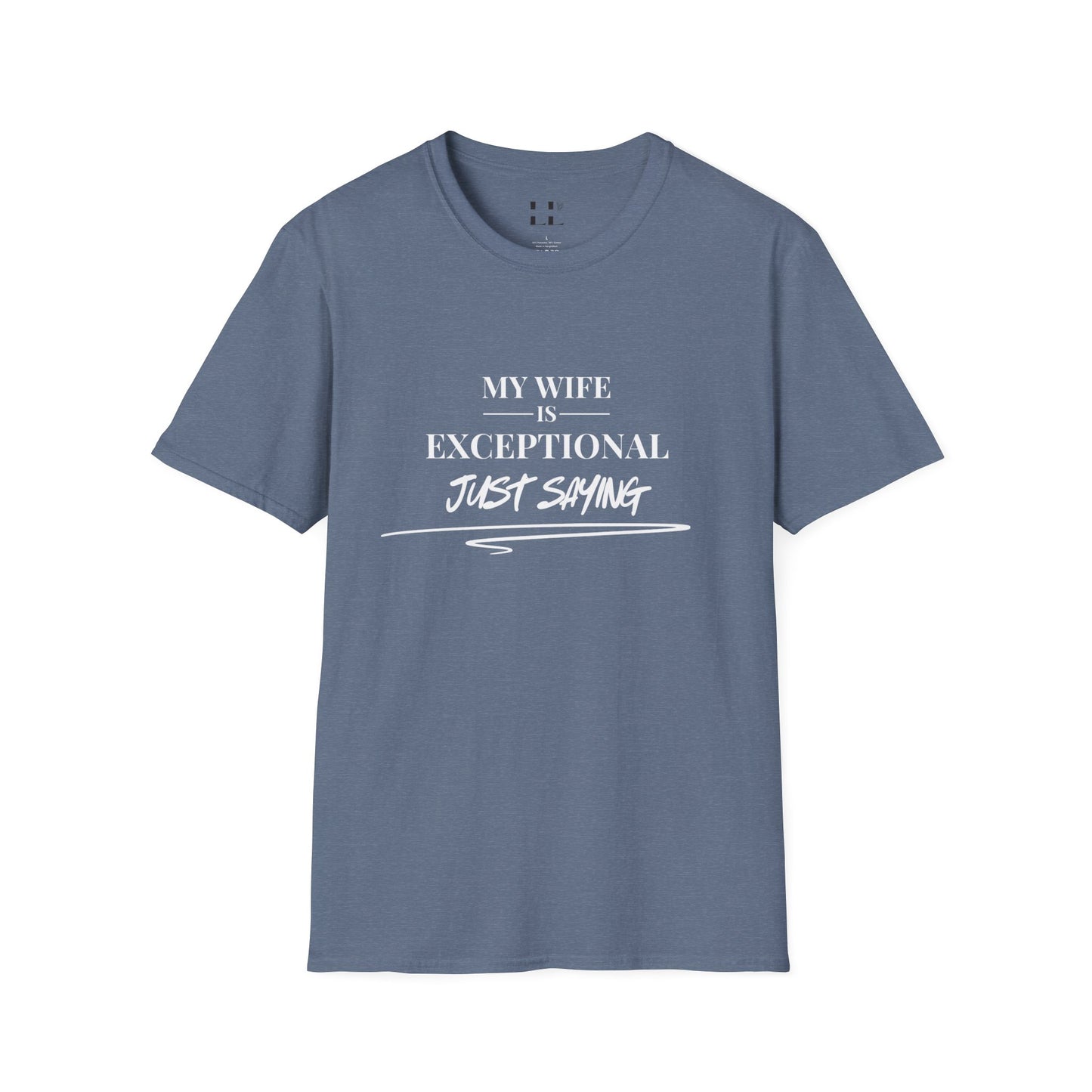 Exceptional Wife T-Shirt - Unisex Softstyle Tee - White Print