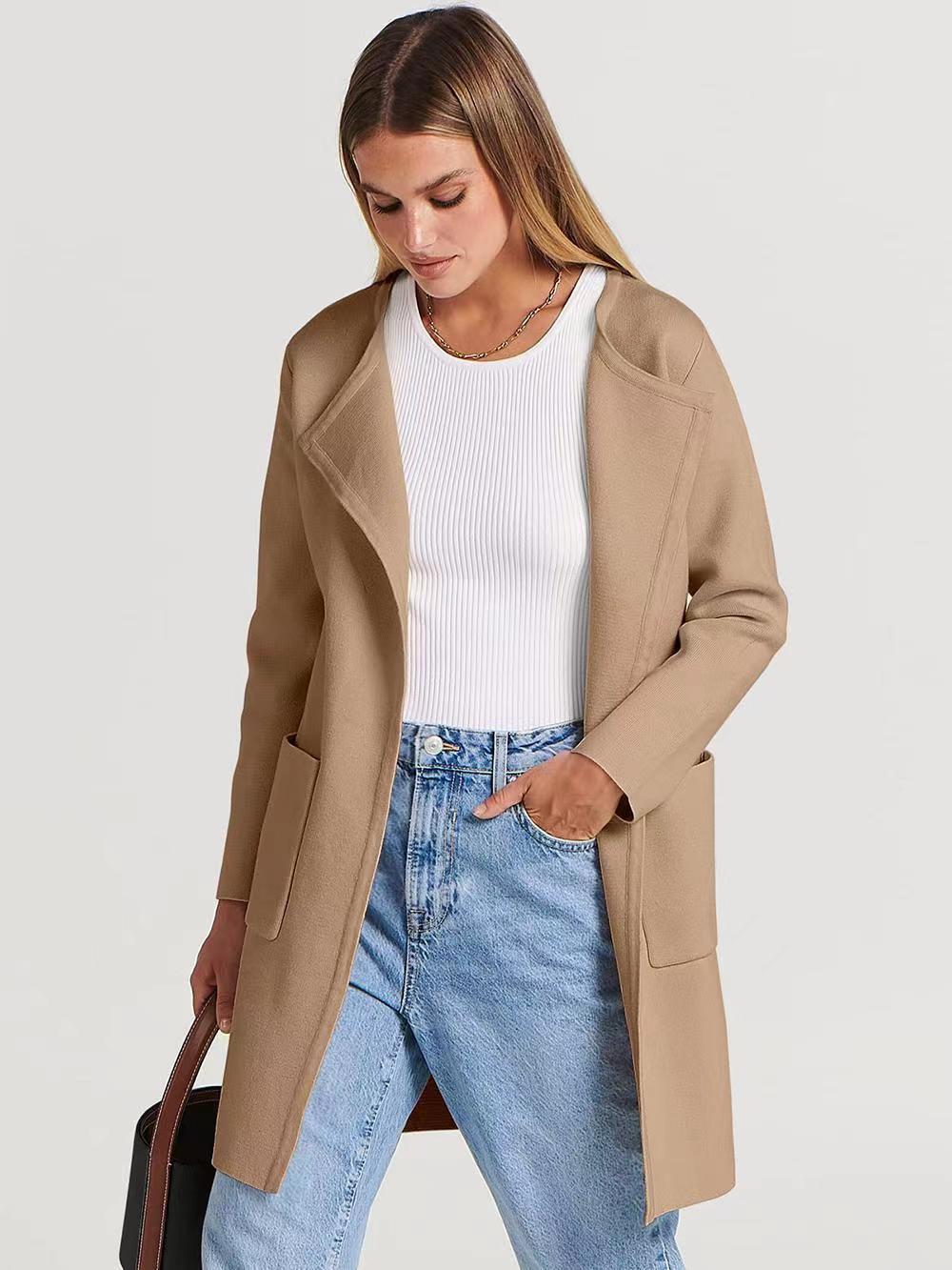 Casual Turn-Down Collar Coat