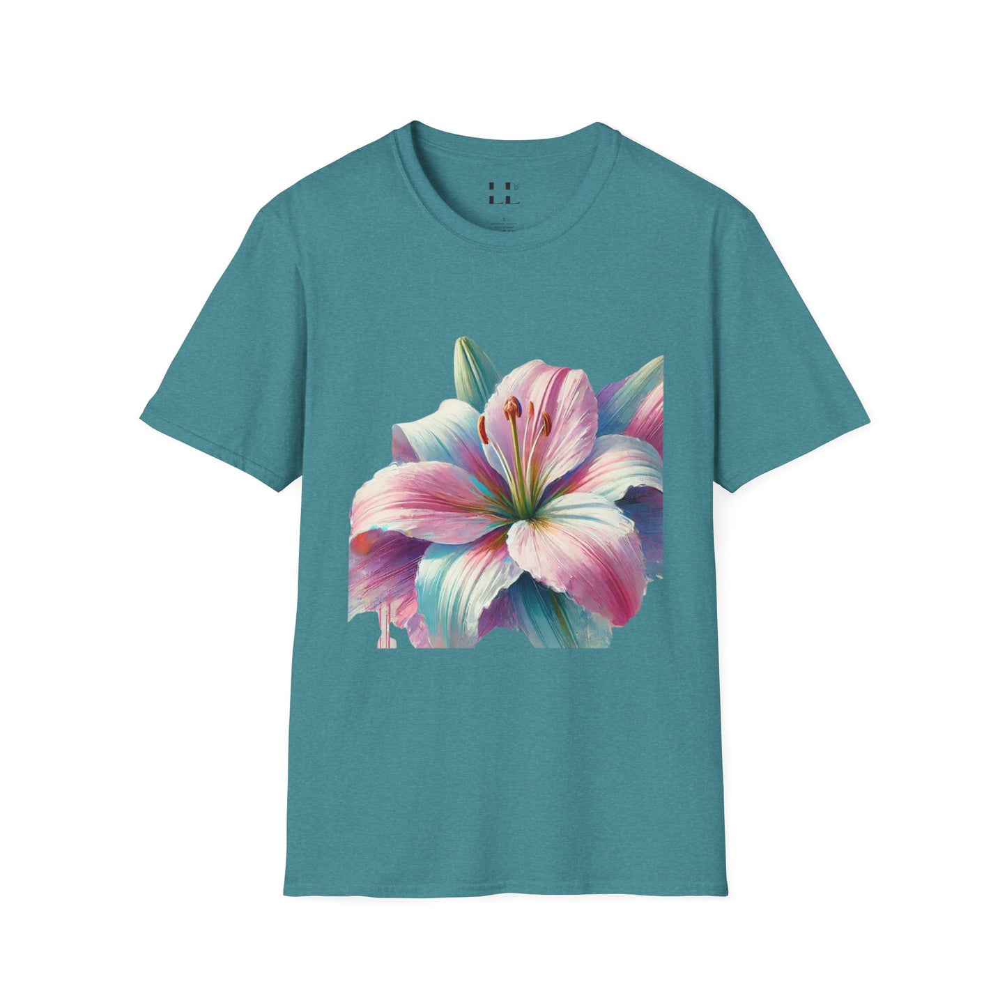 Vibrant Pastel Lily T-Shirt - Perfect for Spring and Summer Celebrations & Gift