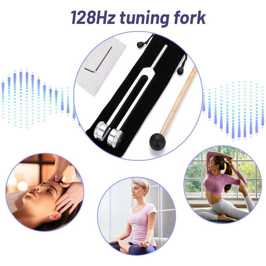 128 Hz Bio-Acoustic Tuning Fork For Sound Therapy/Stress Relief