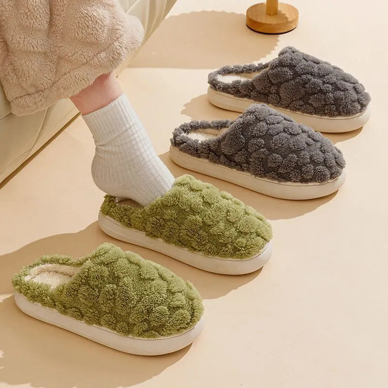 #20 Unisex Anti-Skid Plush Slippers