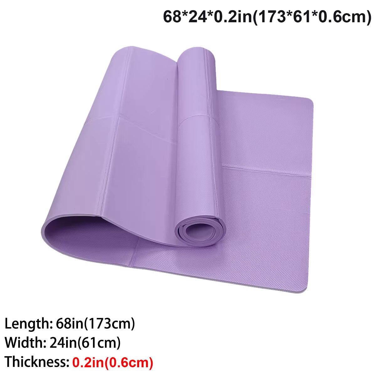 Foldable Yoga Mat Eco Friendly EVA Folding Travel Fitness Exercise Mat 3Mm/4Mm Thicknesses for Yoga Pilates & Floor Workouts
